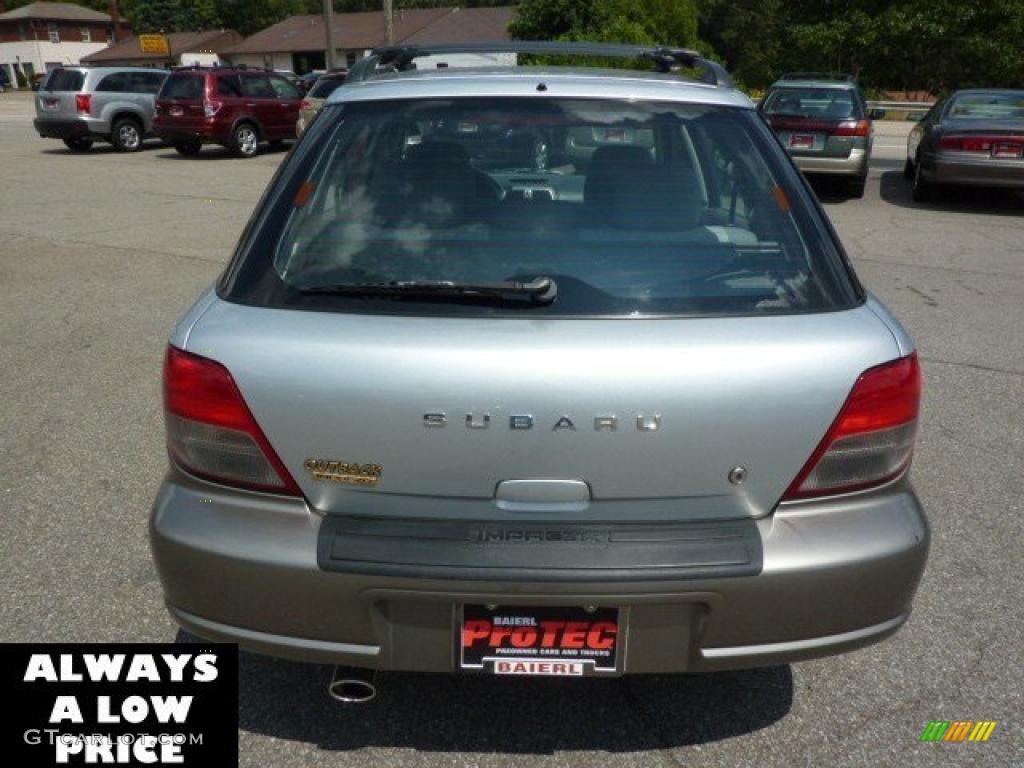 2002 Impreza Outback Sport Wagon - Platinum Silver Metallic / Gray photo #6