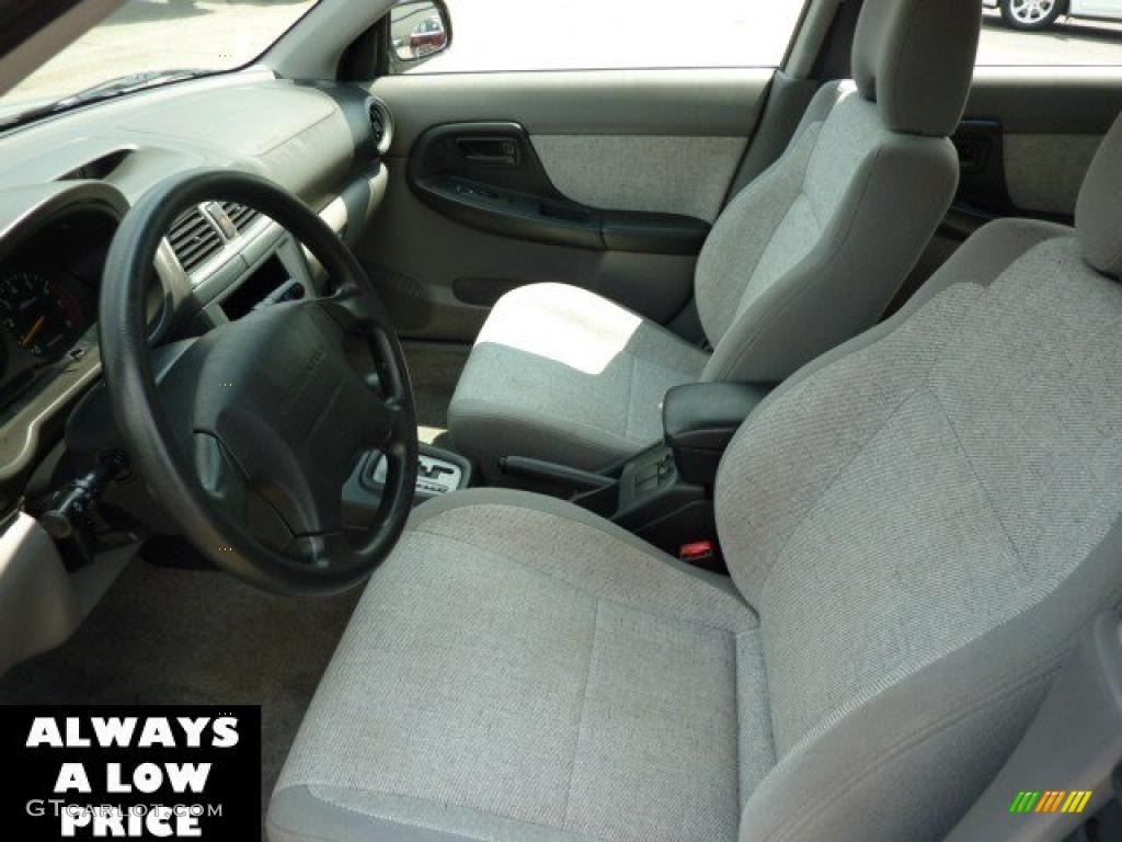2002 Impreza Outback Sport Wagon - Platinum Silver Metallic / Gray photo #10