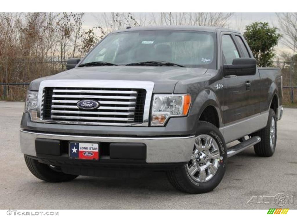 2010 F150 XLT SuperCab - Sterling Grey Metallic / Medium Stone photo #3