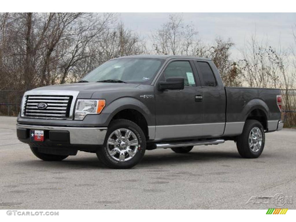 2010 F150 XLT SuperCab - Sterling Grey Metallic / Medium Stone photo #4