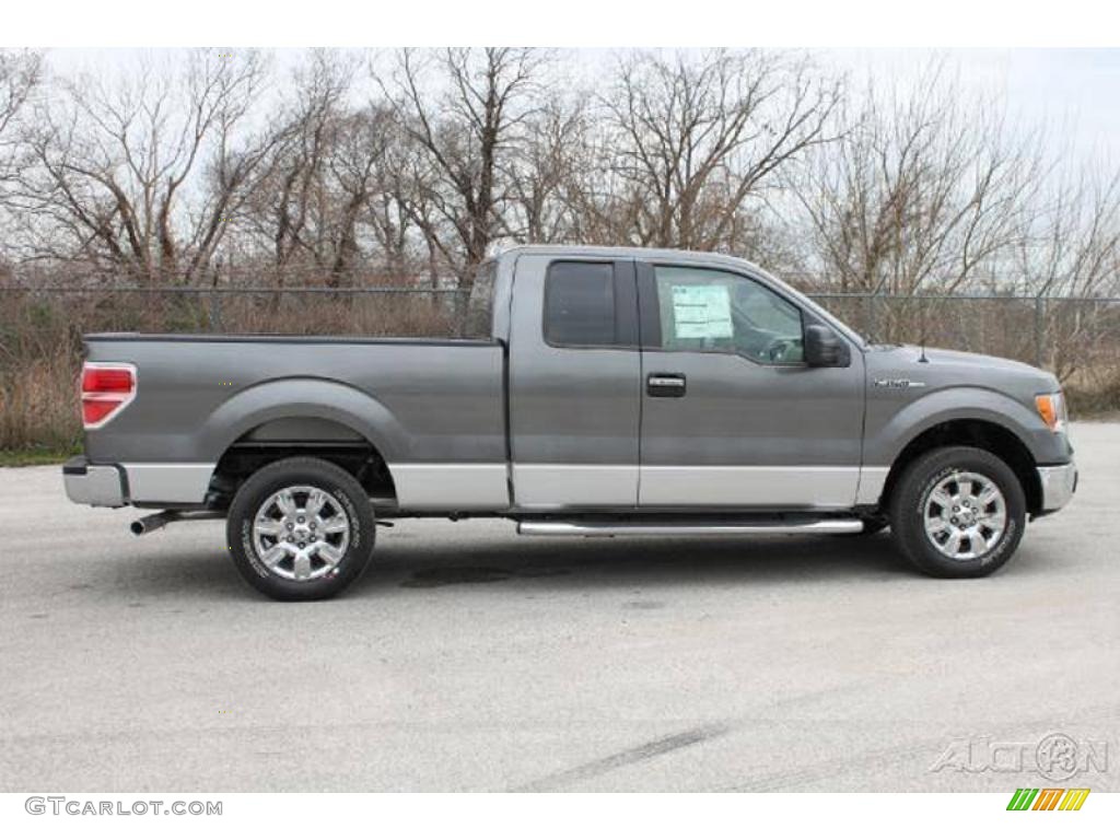 2010 F150 XLT SuperCab - Sterling Grey Metallic / Medium Stone photo #9