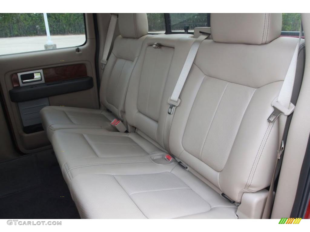 2010 F150 Lariat SuperCrew - Red Candy Metallic / Tan photo #6