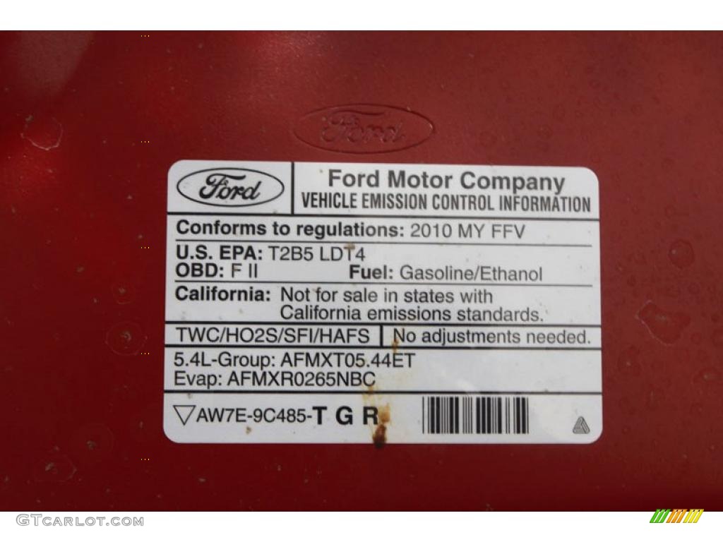 2010 F150 Lariat SuperCrew - Red Candy Metallic / Tan photo #20