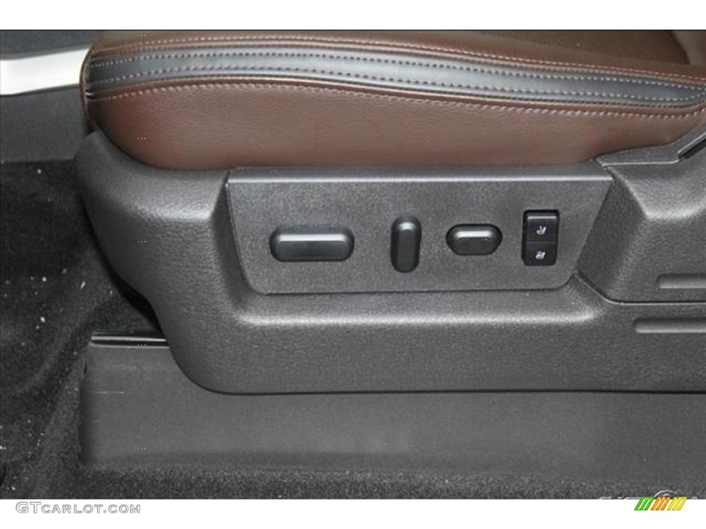 2010 F150 Platinum SuperCrew - Tuxedo Black / Sienna Brown Leather/Black photo #53