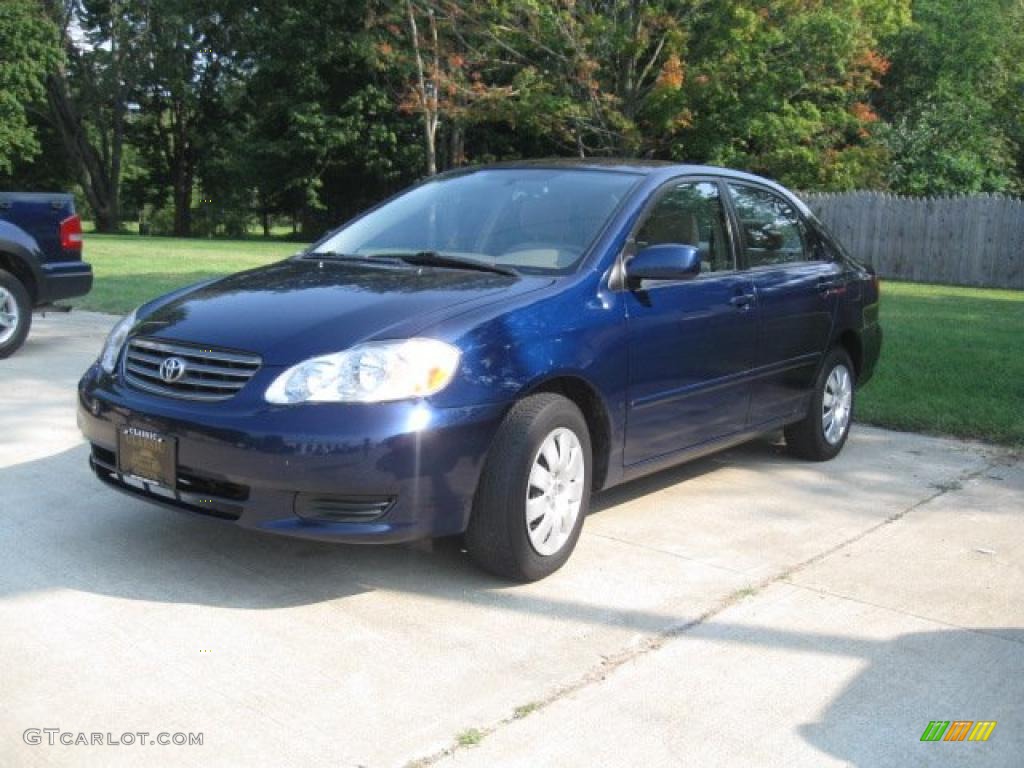 2004 Corolla LE - Indigo Ink Blue Pearl / Pebble Beige photo #1