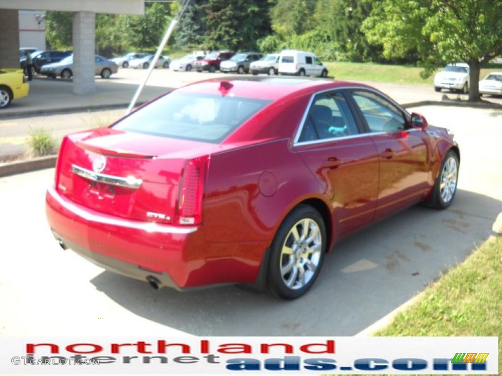 2009 CTS 4 AWD Sedan - Crystal Red / Ebony photo #2