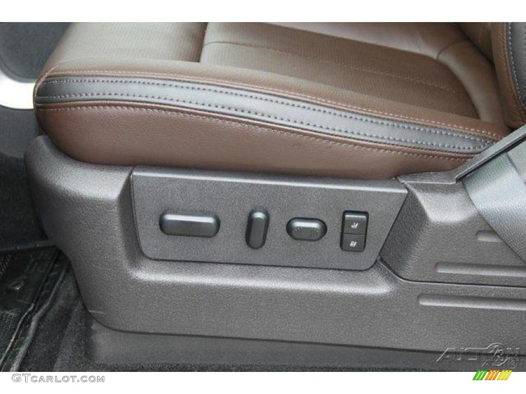 2010 F150 Platinum SuperCrew 4x4 - Tuxedo Black / Sienna Brown Leather/Black photo #24