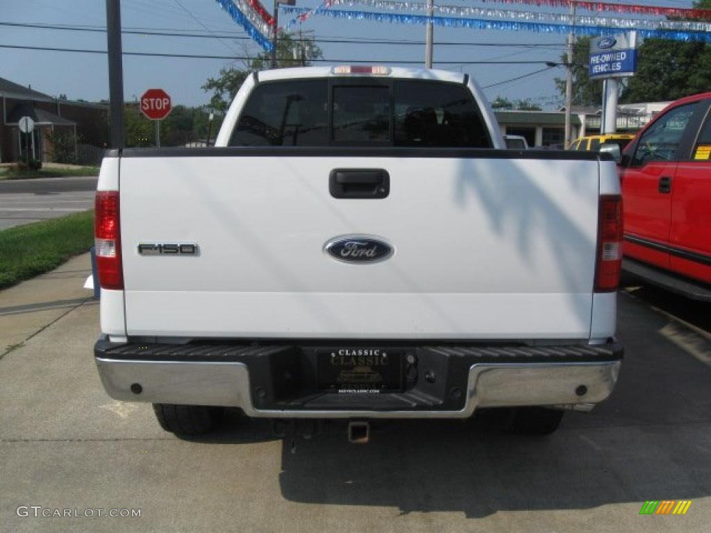 2007 F150 XLT SuperCab 4x4 - Oxford White / Medium Flint photo #3