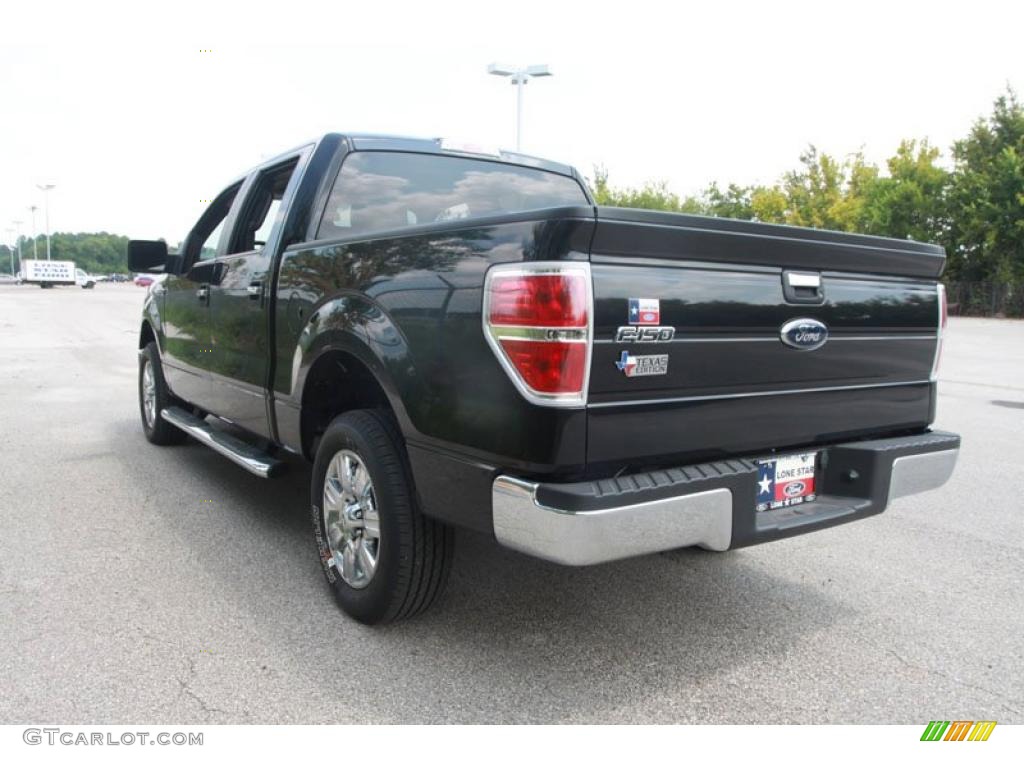 2010 F150 XLT SuperCrew - Tuxedo Black / Medium Stone photo #12