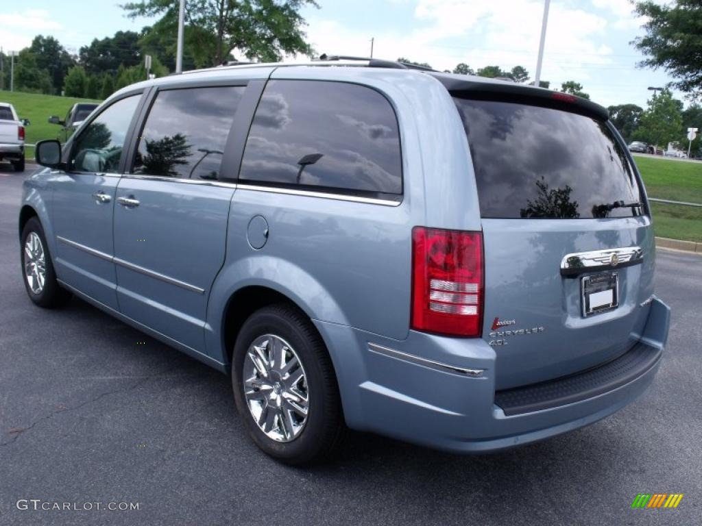 2010 Town & Country Limited - Clearwater Blue Pearl / Medium Slate Gray/Light Shale photo #2