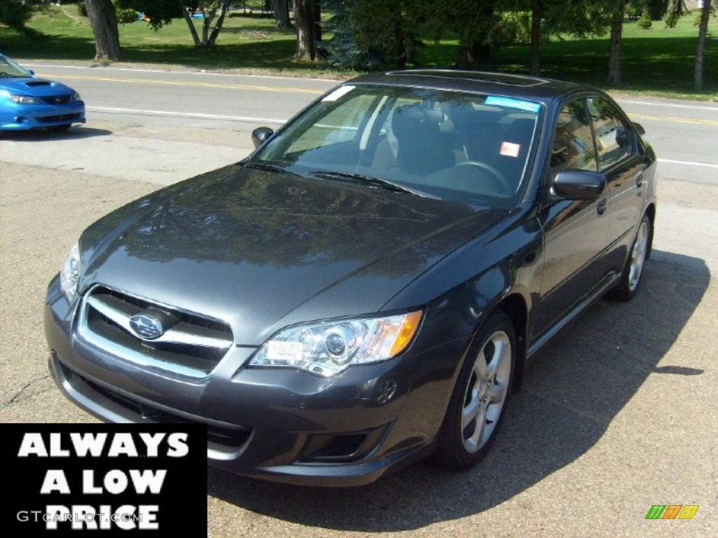 2009 Legacy 2.5i Sedan - Diamond Gray Metallic / Off Black photo #1