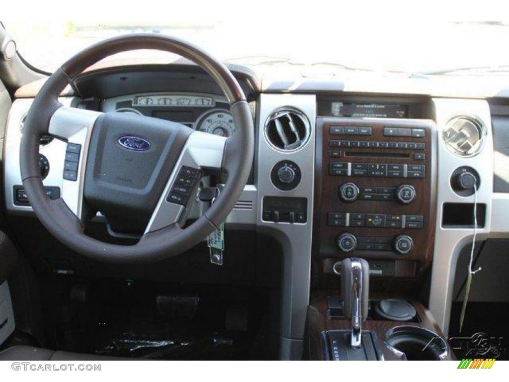 2010 F150 Platinum SuperCrew 4x4 - Red Candy Metallic / Sienna Brown Leather/Black photo #27
