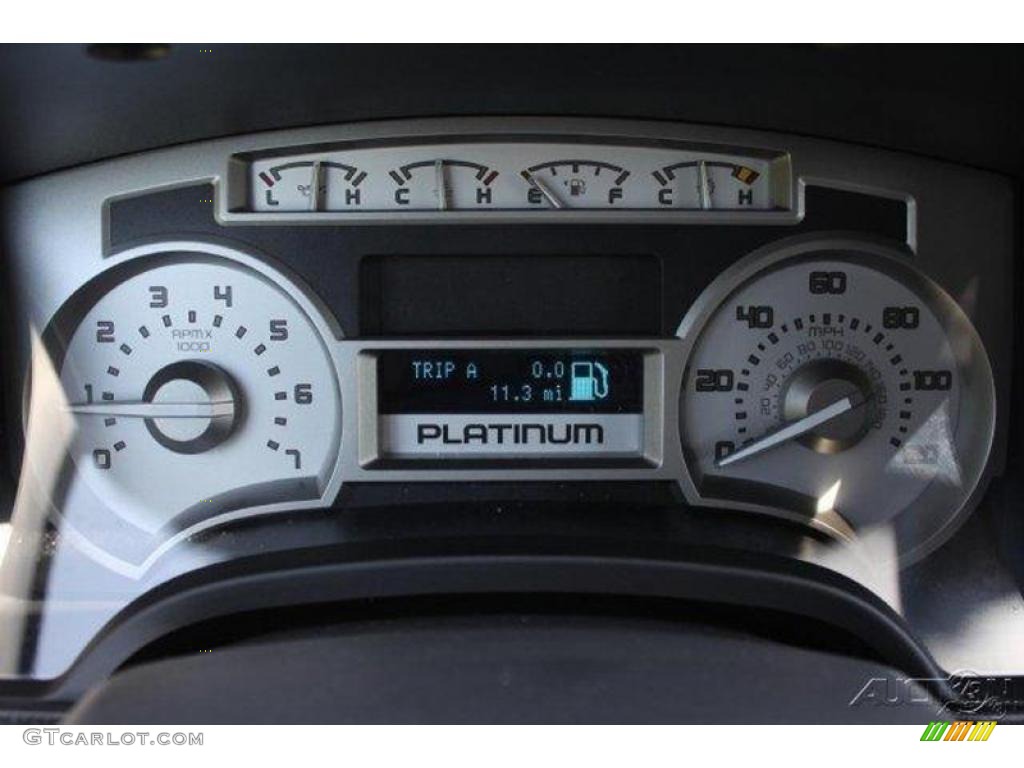 2010 F150 Platinum SuperCrew 4x4 - Red Candy Metallic / Sienna Brown Leather/Black photo #34