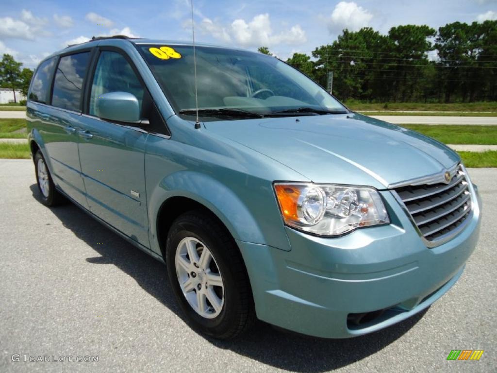 2008 Town & Country Touring Signature Series - Clearwater Blue Pearlcoat / Medium Pebble Beige/Cream photo #16