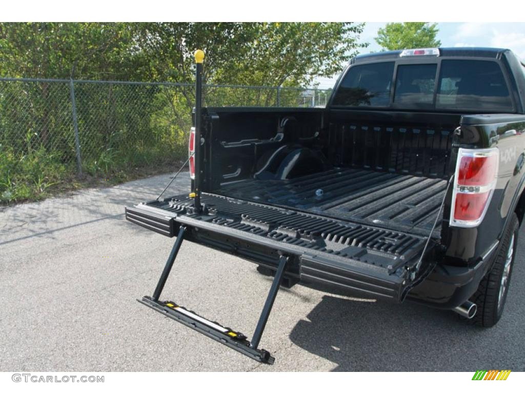 2010 F150 Platinum SuperCrew 4x4 - Tuxedo Black / Sienna Brown Leather/Black photo #13