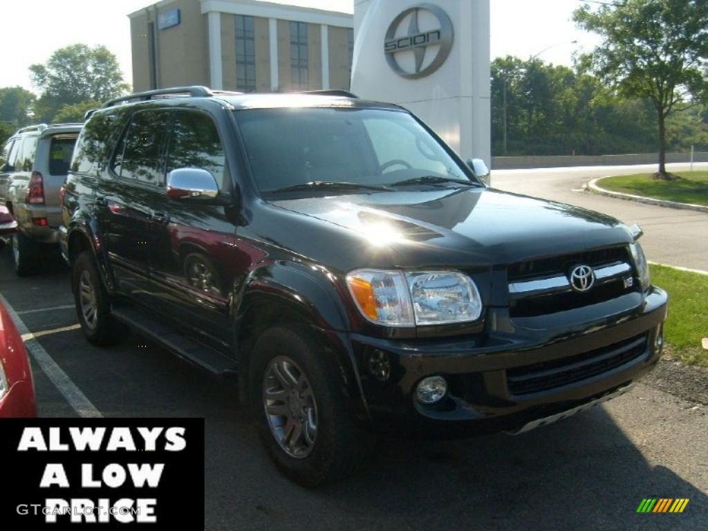2007 Sequoia Limited 4WD - Black / Light Charcoal photo #1