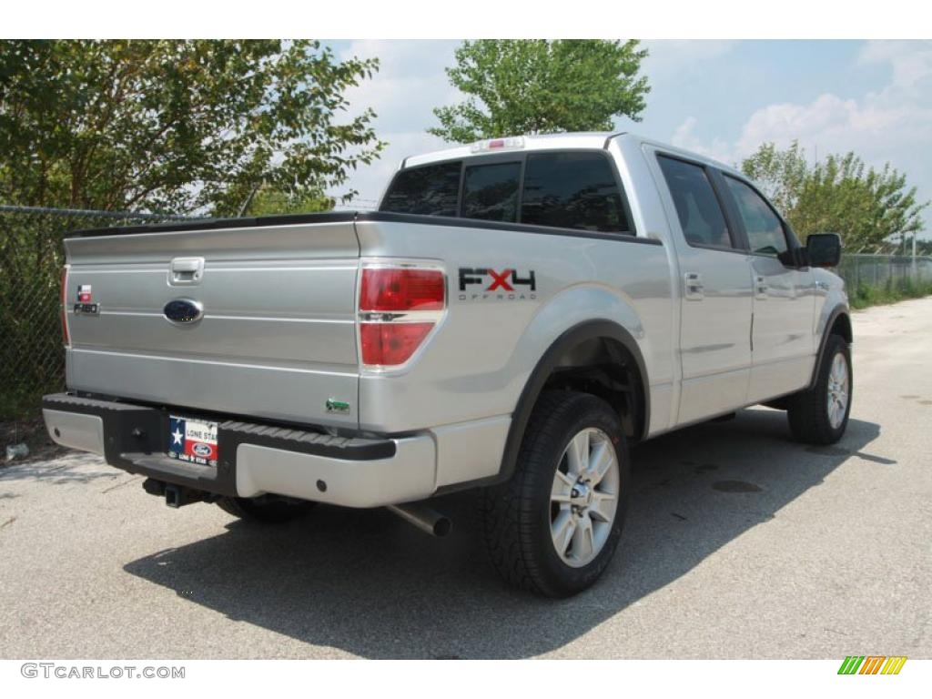 2010 F150 FX4 SuperCrew 4x4 - Ingot Silver Metallic / Black photo #3