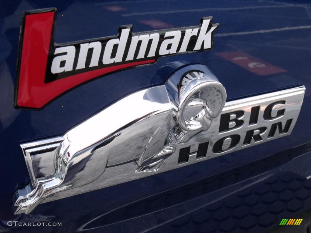2011 Ram 1500 Big Horn Quad Cab - Deep Water Blue Pearl / Dark Slate Gray/Medium Graystone photo #9