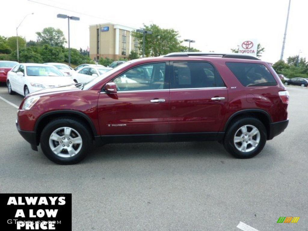 2007 Acadia SLT AWD - Red Jewel Tintcoat / Titanium photo #4