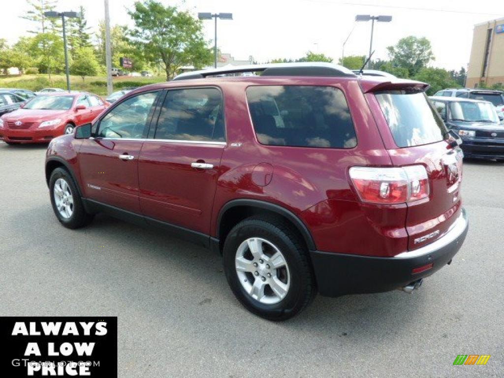2007 Acadia SLT AWD - Red Jewel Tintcoat / Titanium photo #5