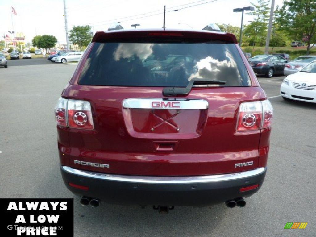 2007 Acadia SLT AWD - Red Jewel Tintcoat / Titanium photo #6