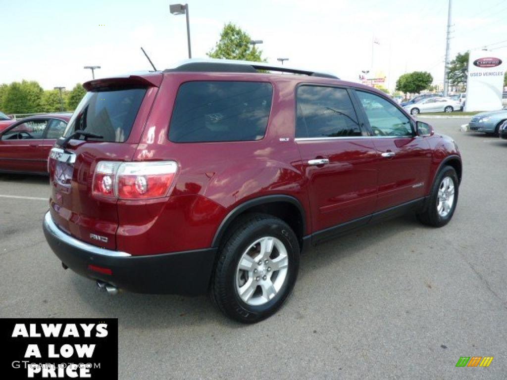 2007 Acadia SLT AWD - Red Jewel Tintcoat / Titanium photo #7