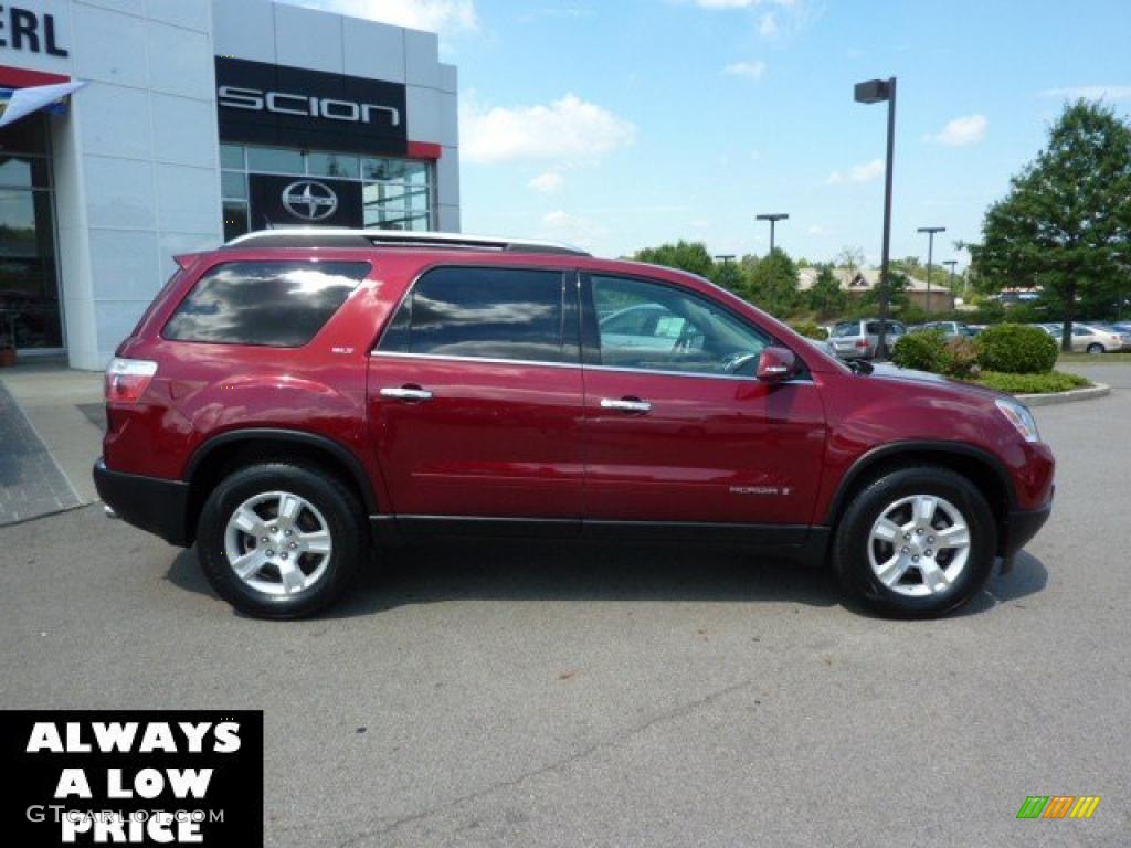 2007 Acadia SLT AWD - Red Jewel Tintcoat / Titanium photo #8
