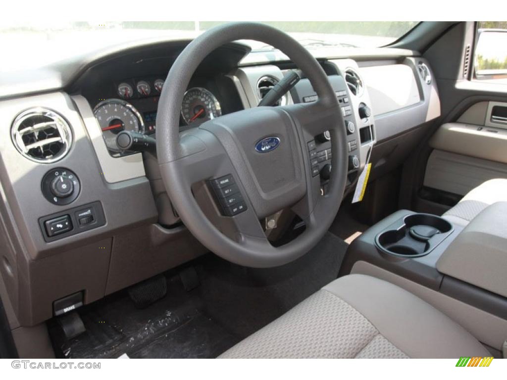 2010 F150 XLT SuperCrew - Dark Blue Pearl Metallic / Medium Stone photo #4