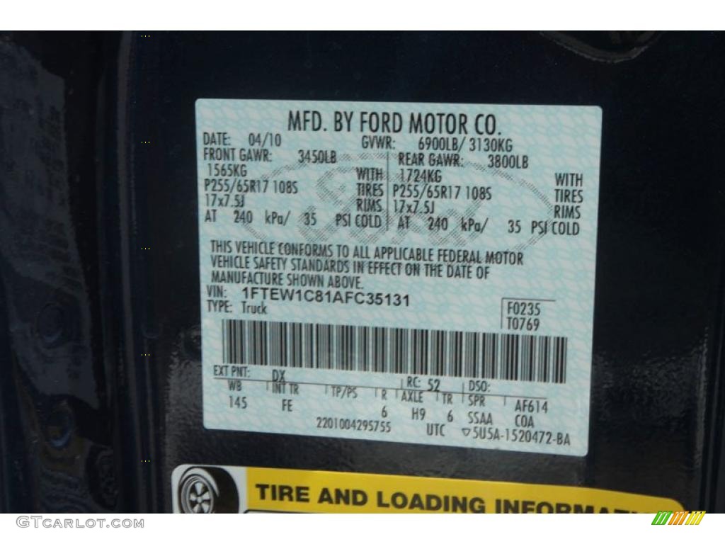 2010 F150 XLT SuperCrew - Dark Blue Pearl Metallic / Medium Stone photo #7