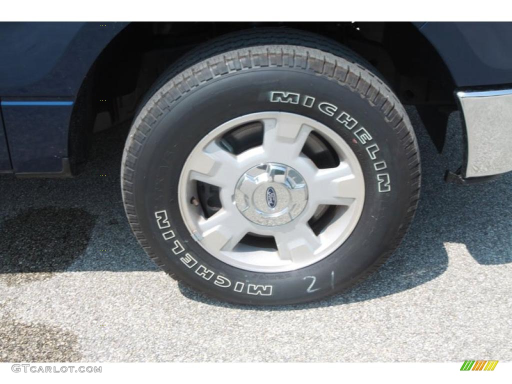 2010 F150 XLT SuperCrew - Dark Blue Pearl Metallic / Medium Stone photo #10