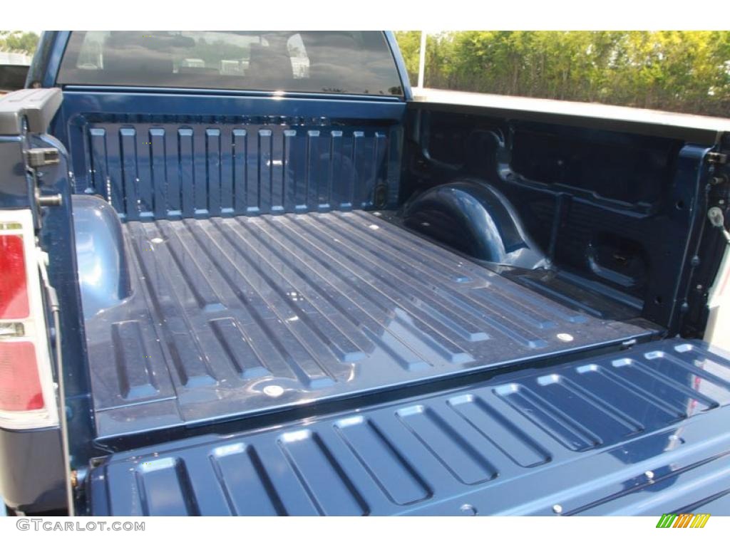 2010 F150 XLT SuperCrew - Dark Blue Pearl Metallic / Medium Stone photo #12