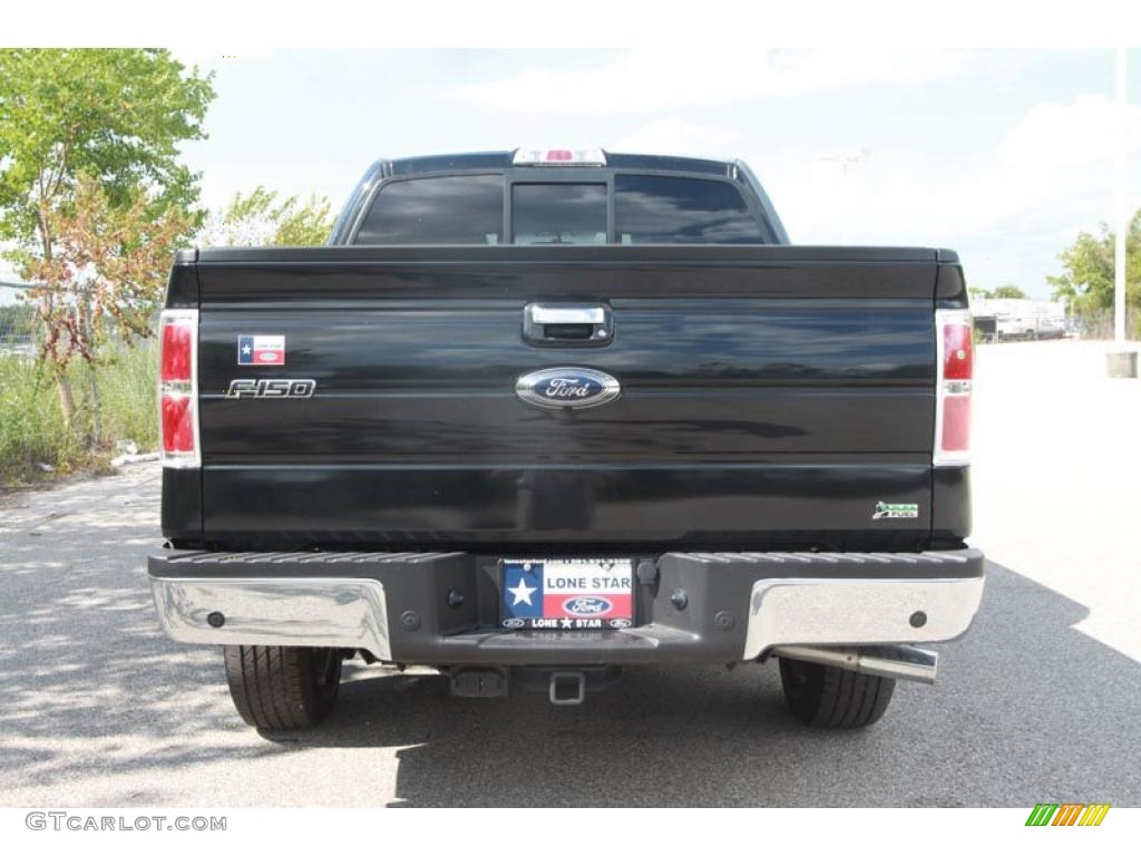 2010 F150 XLT SuperCrew - Tuxedo Black / Black photo #11