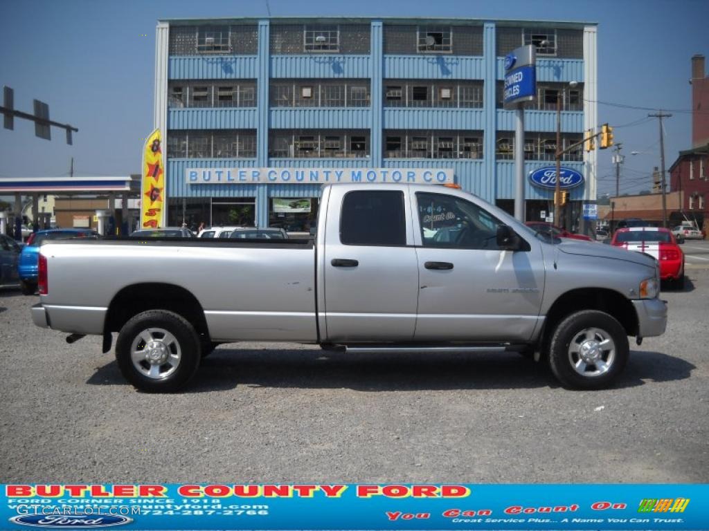 2003 Ram 2500 SLT Quad Cab 4x4 - Bright Silver Metallic / Dark Slate Gray photo #1