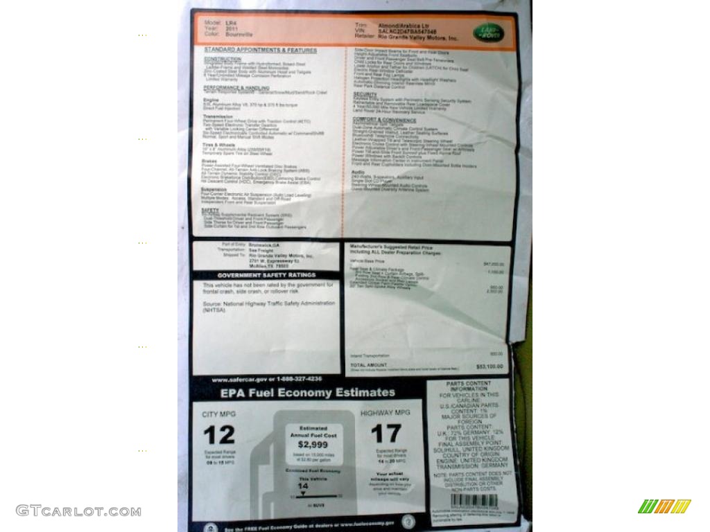 2011 LR4 V8 - Bournville Metallic / Almond/Arabica photo #13