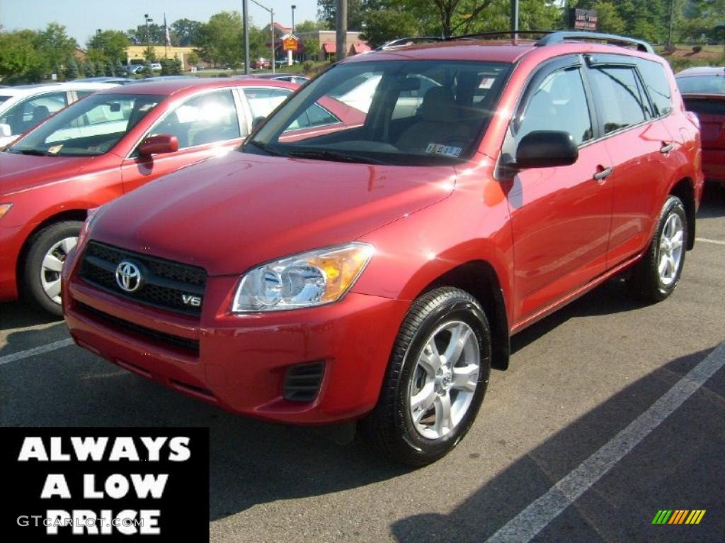 2010 RAV4 V6 4WD - Barcelona Red Metallic / Sand Beige photo #3