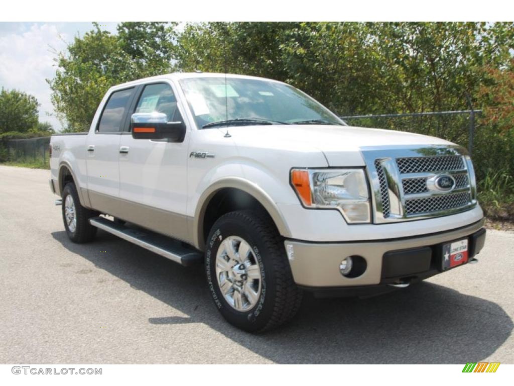 2010 F150 Lariat SuperCrew 4x4 - Ingot Silver Metallic / Black photo #1