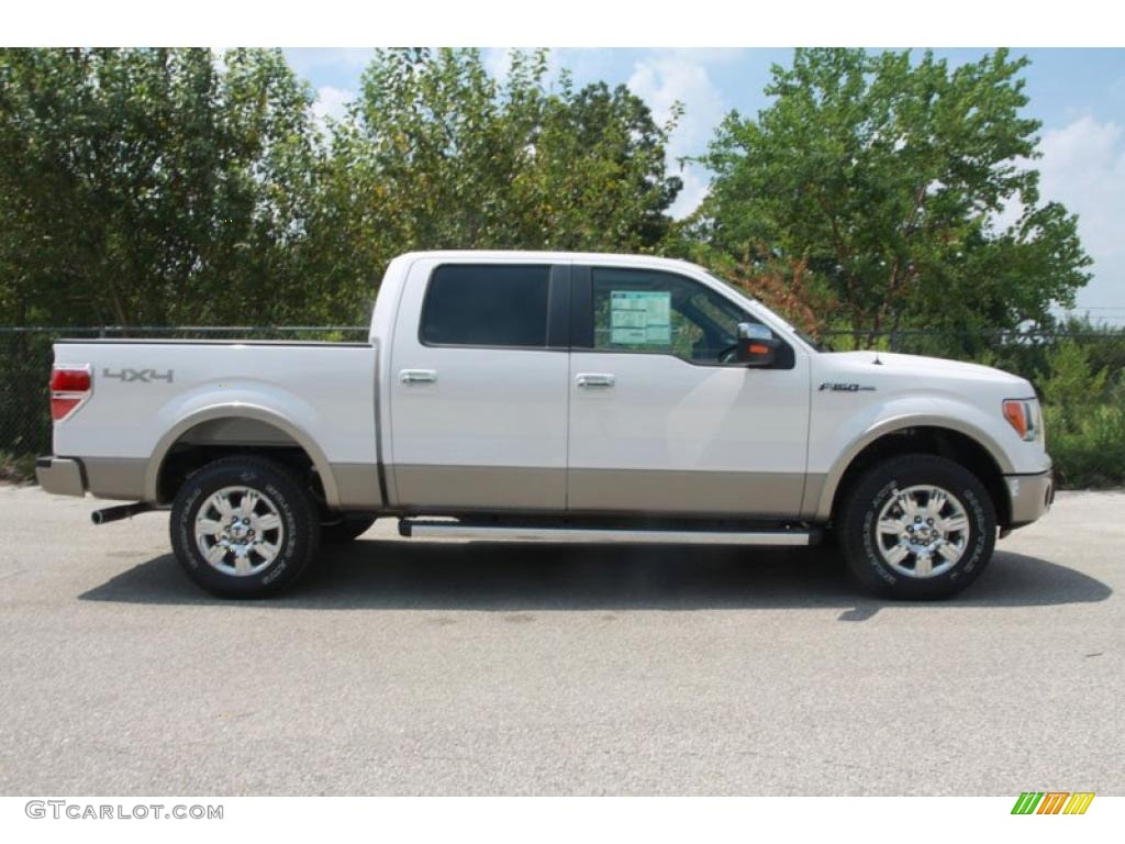 2010 F150 Lariat SuperCrew 4x4 - Ingot Silver Metallic / Black photo #2