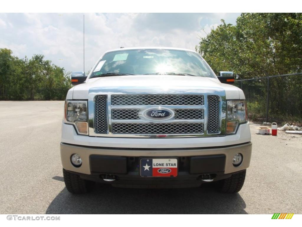 2010 F150 Lariat SuperCrew 4x4 - Ingot Silver Metallic / Black photo #9