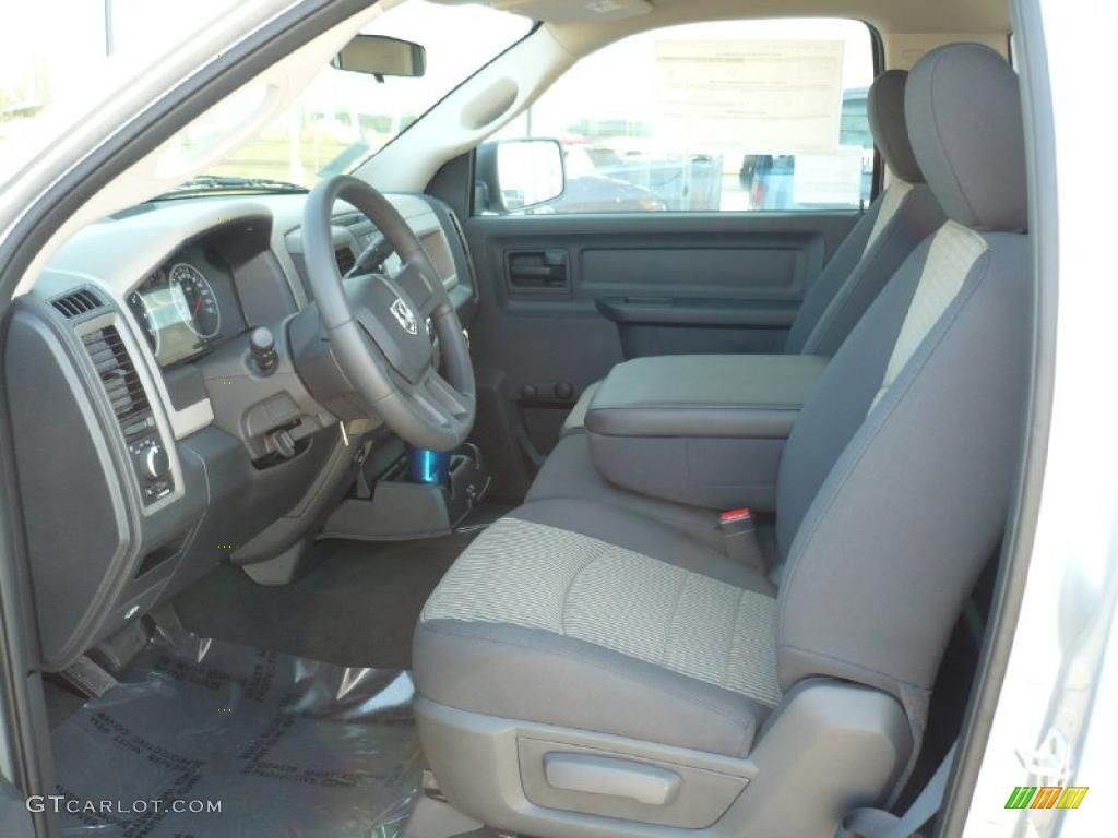 2011 Ram 1500 ST Regular Cab - Bright Silver Metallic / Dark Slate Gray/Medium Graystone photo #9