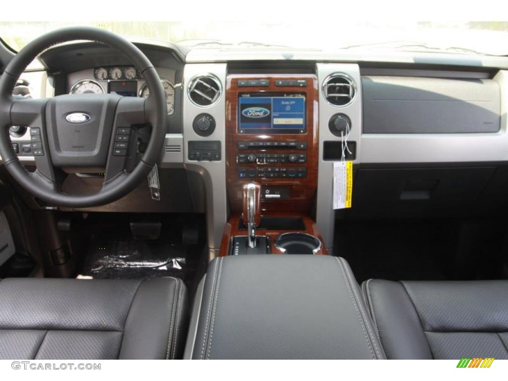 2010 F150 Lariat SuperCrew 4x4 - Ingot Silver Metallic / Black photo #16