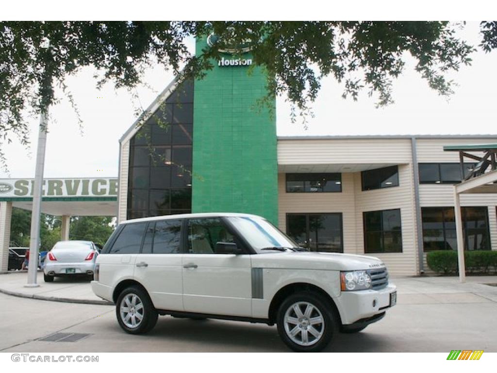 2008 Range Rover V8 HSE - Alaska White / Ivory photo #1