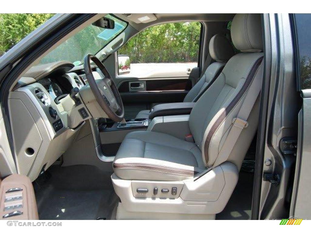 2010 F150 Platinum SuperCrew 4x4 - Sterling Grey Metallic / Medium Stone Leather/Sienna Brown photo #7