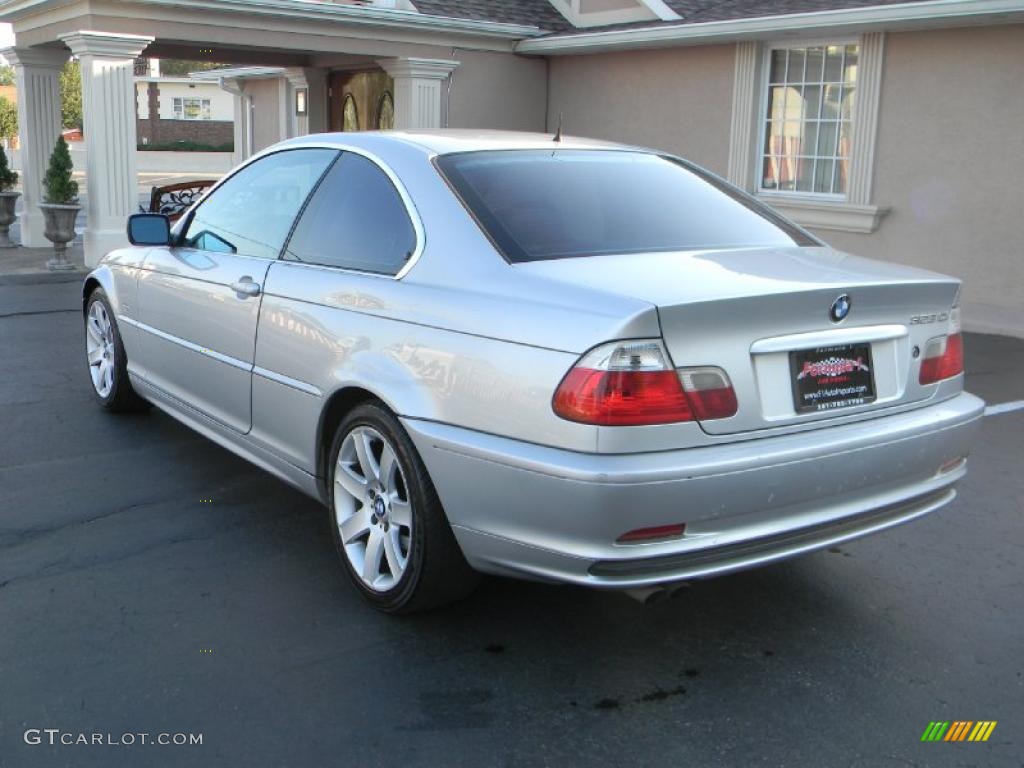 2000 3 Series 323i Coupe - Titanium Silver Metallic / Grey photo #4