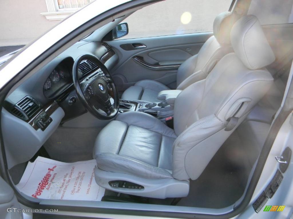 2000 3 Series 323i Coupe - Titanium Silver Metallic / Grey photo #6