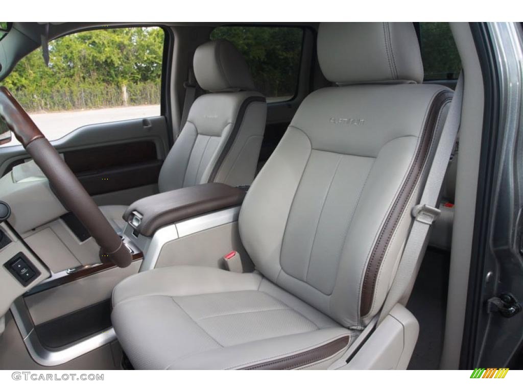 2010 F150 Platinum SuperCrew 4x4 - Sterling Grey Metallic / Medium Stone Leather/Sienna Brown photo #5