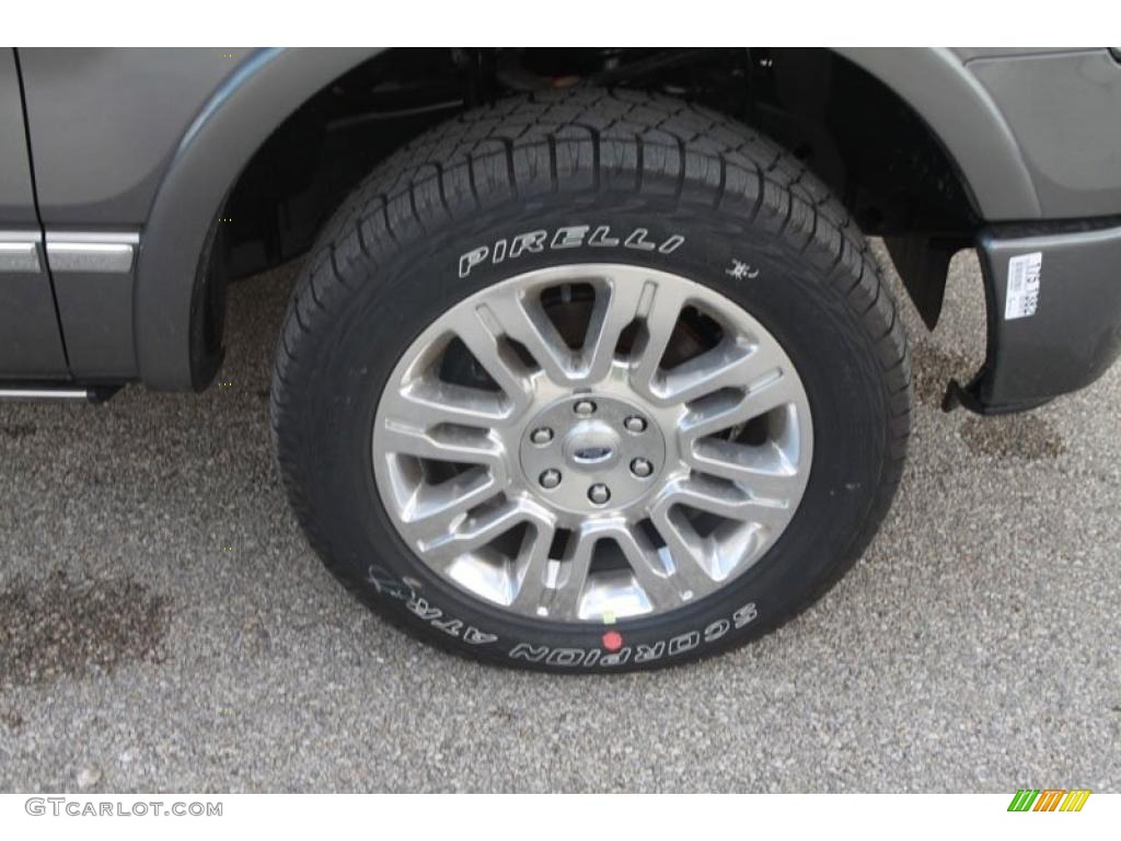 2010 F150 Platinum SuperCrew 4x4 - Sterling Grey Metallic / Medium Stone Leather/Sienna Brown photo #10