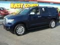Nautical Blue Metallic - Sequoia Platinum 4WD Photo No. 3