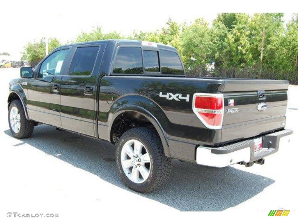 2010 F150 Lariat SuperCrew 4x4 - Tuxedo Black / Black photo #2