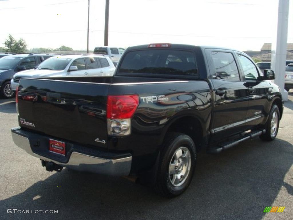 2008 Tundra TRD CrewMax 4x4 - Black / Graphite Gray photo #4