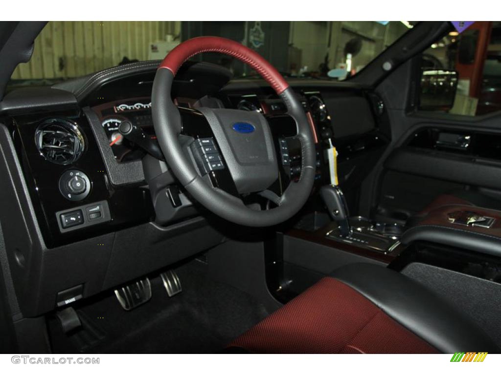 2010 F150 Harley-Davidson SuperCrew 4x4 - Tuxedo Black / Harley Davidson Lava Red/Black photo #4